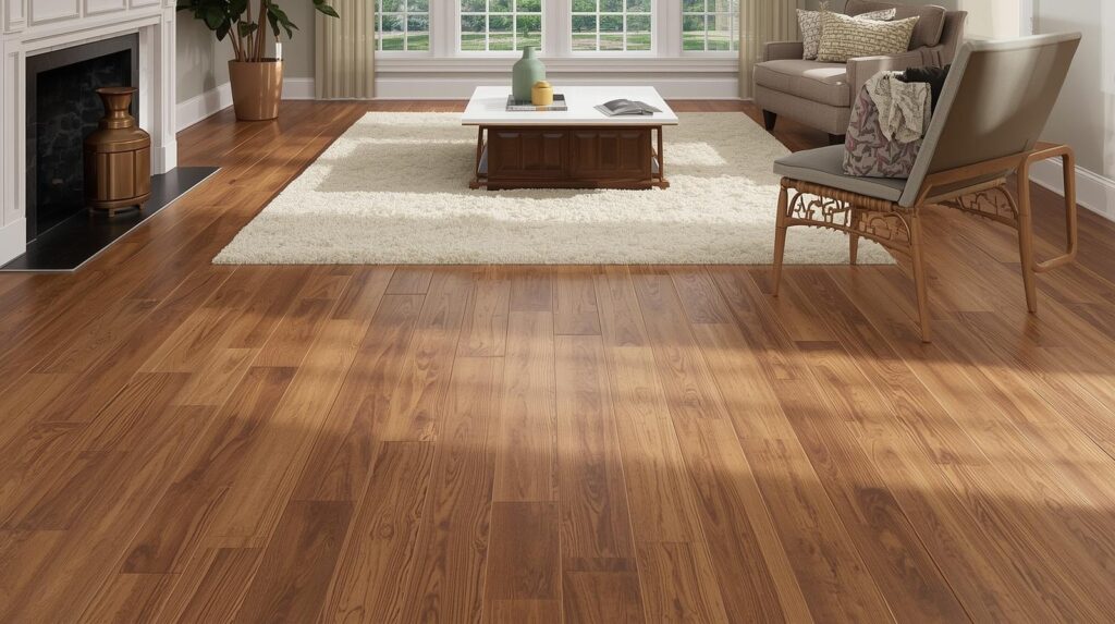 hardwood floor in livingroom with furniture accents (1)